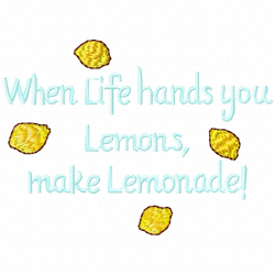 Lemons Embroidery Design 10